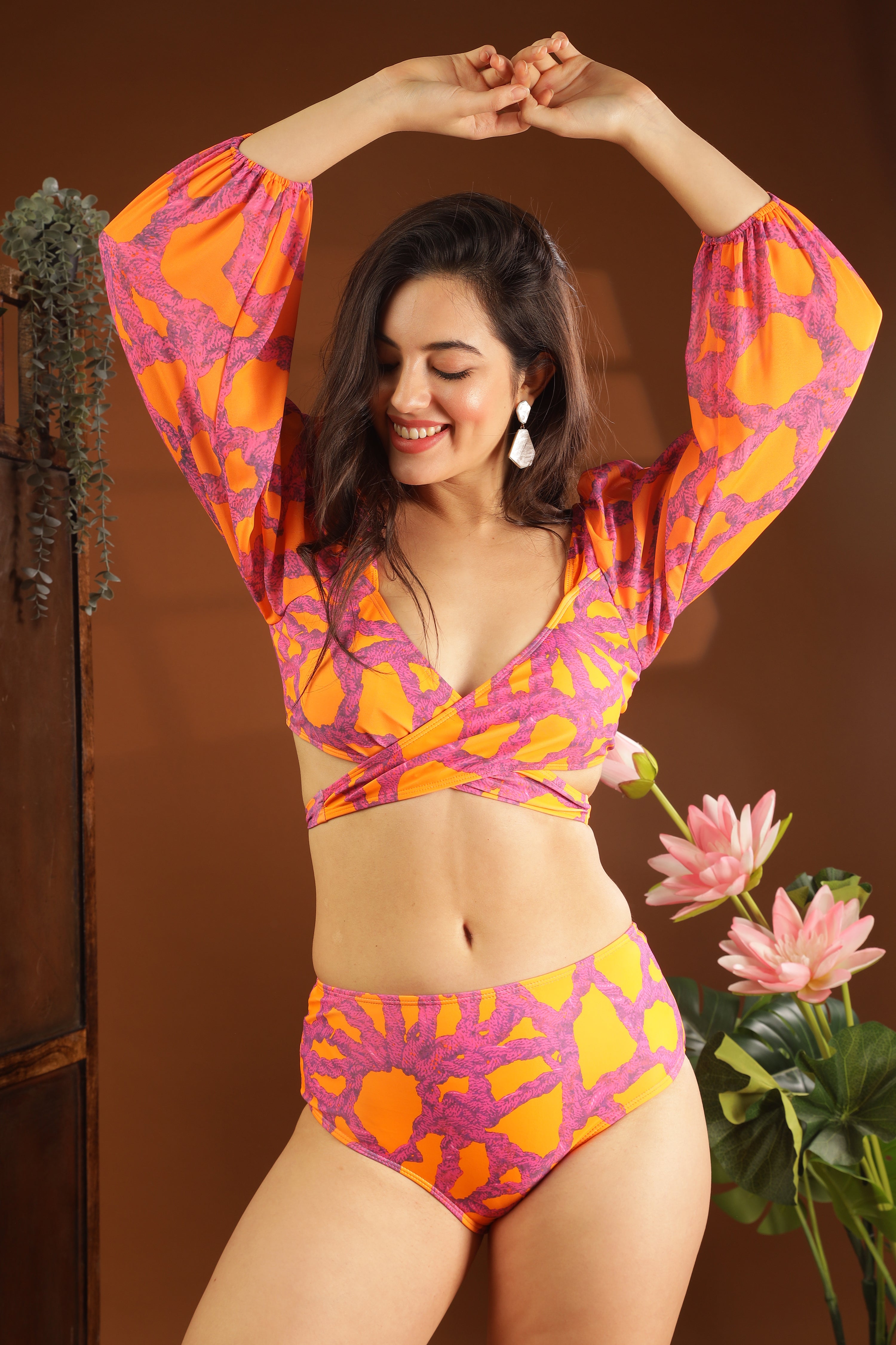 Hyper Tropics Printed Two Piece Set